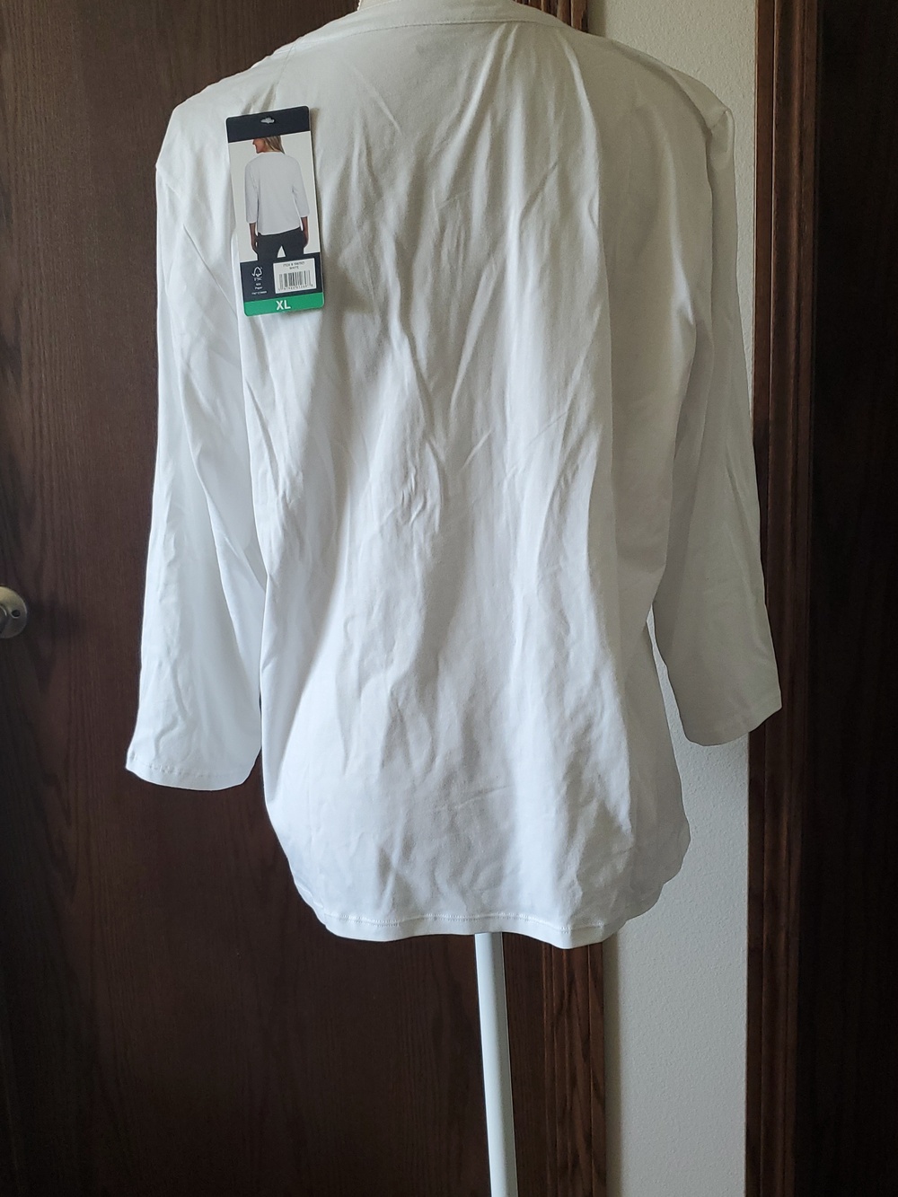Lands End Womens Button Front Pintuck Top Size XL - Picture 4 of 7